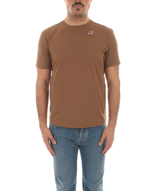 K-Way SERIL T-shirt impacchettabile da uomo brown corda