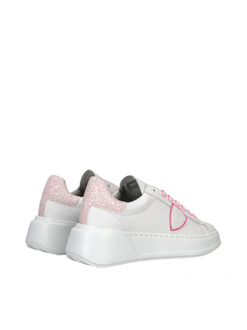 Philippe Model BJLD VJ02 Tres Temple low sneaker da donna blanc/fucsia