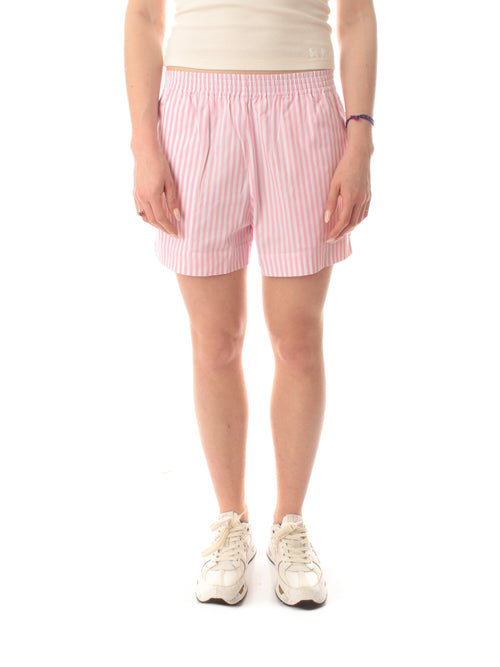 Mc2 Saint Barth MEAVE shorts da donna cotton stripes v 2110 emb rosa
