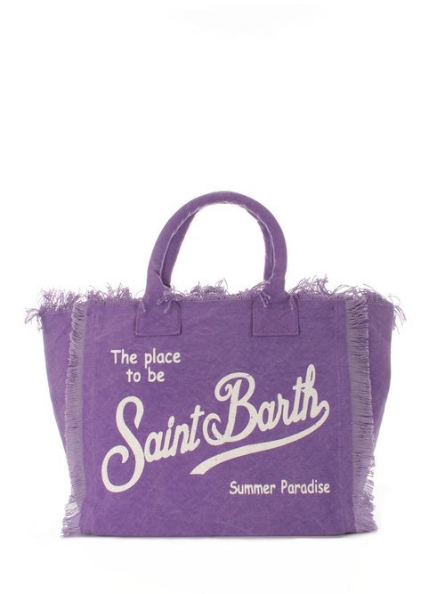 Mc2 Saint Barth VANITY borsa in canvas da donna 26 purple