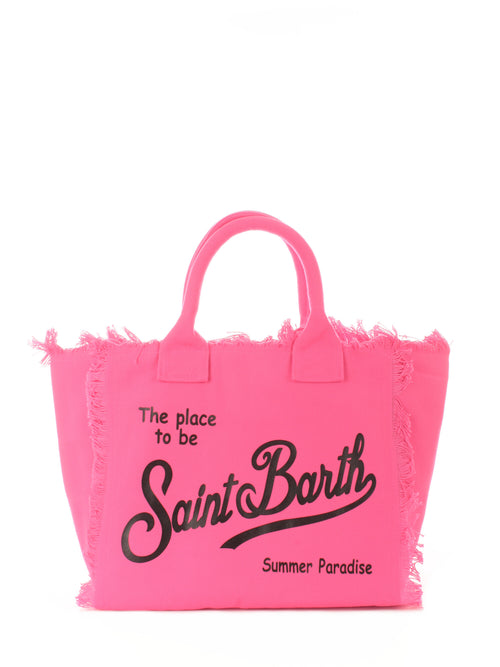 Mc2 Saint Barth VANITY borsa in canvas da donna 25 fluo pink