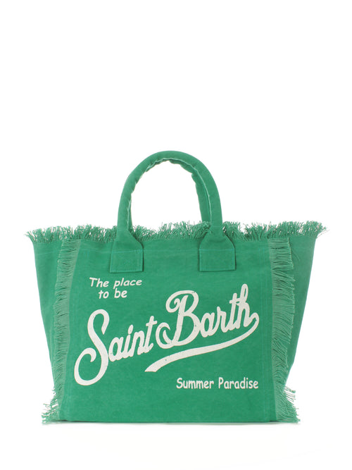 Mc2 Saint Barth VANITY borsa in canvas da donna 57 green