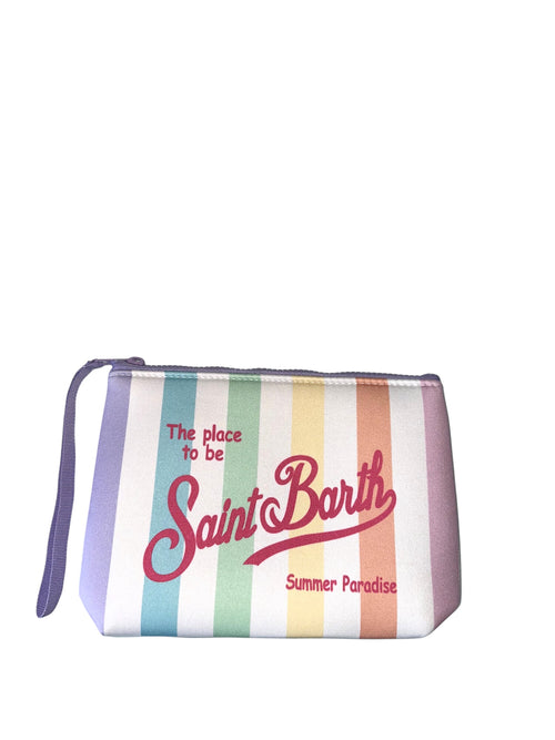 Mc2 Saint Barth ALINE pochette in scuba da donna stripes pop v pastel