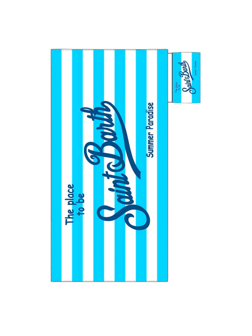 Mc2 Sain Barth AIDAN telo ripiegabile in microfibra STRIPES POP V 31 bianco/azzurro/blu