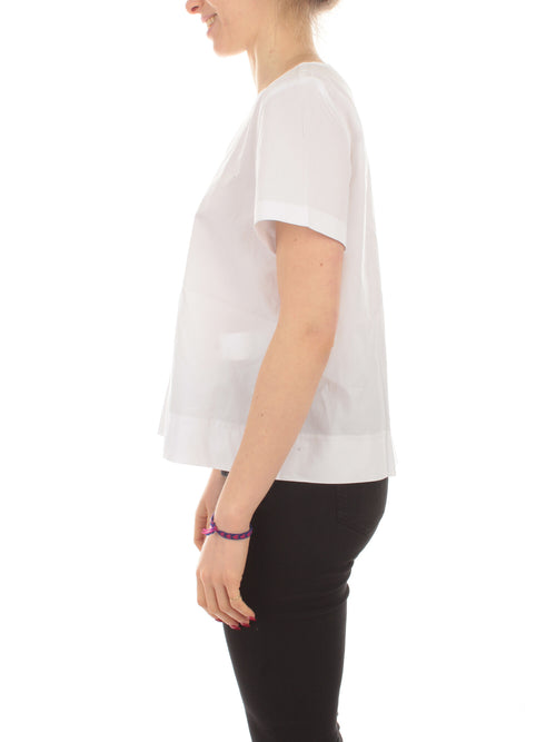 Emme Marella PRATER 1 blusa in popeline da donna porpora