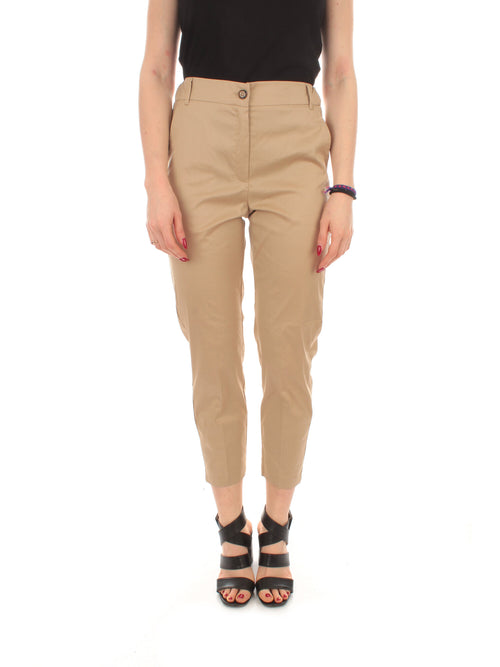 Iblues DOG pantaloni semiaderenti da donna beige