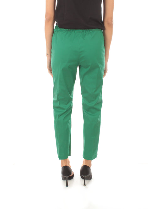 Iblues DOG pantaloni semiaderenti da donna verde