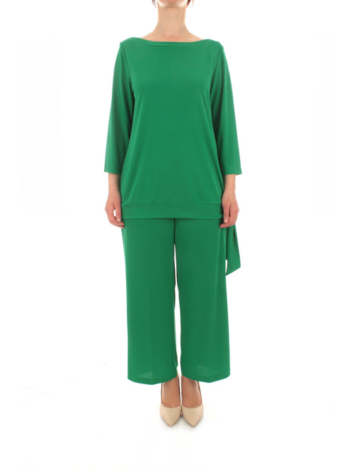 Gaia Life completo da donna casacca e pantalone verde smeraldo