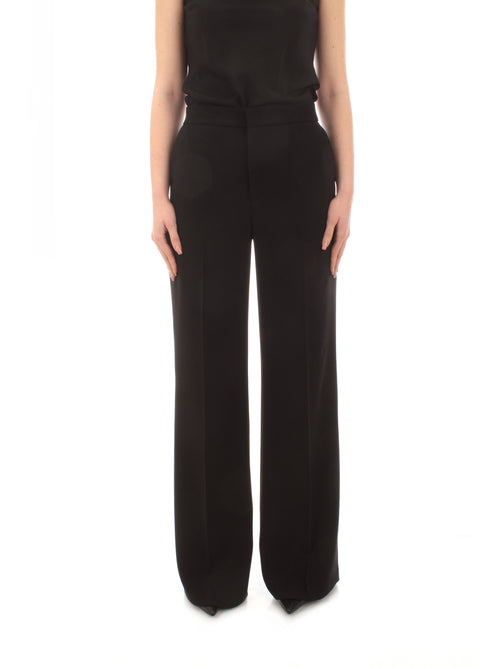 Twinset pantaloni wide leg da donna nero