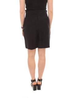 Twinset Actitude bermuda a vita alta con cintura da donna nero