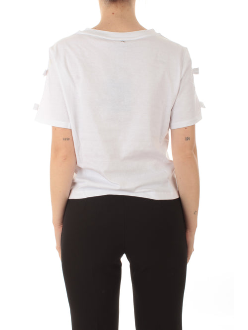 Twinset Actitude T-shirt regular con fiocchetti da donna papers
