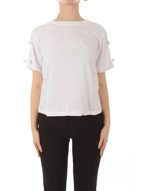 Twinset Actitude T-shirt regular con fiocchetti da donna papers