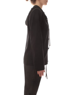 Twinset Actitude giacca blazer con cappuccio da donna nero