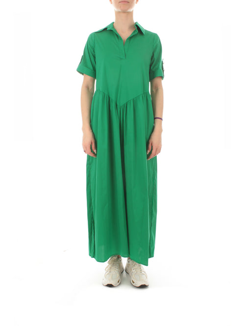 Tolerance abito lungo in cotone da donna verde