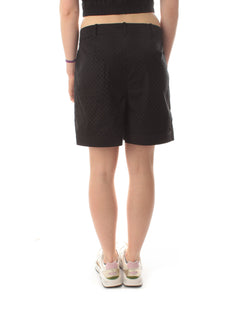Tolerance shorts con ricamo sangallo da donna nero