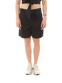 Tolerance shorts con ricamo sangallo da donna nero