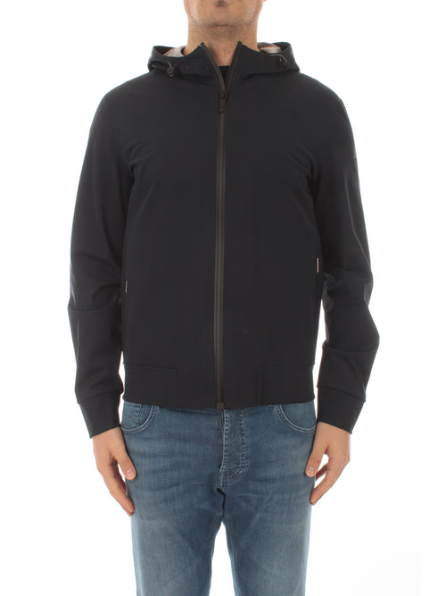 RRD-Roberto Ricci Designs SOFT SUMMER HOOD giacca da uomo blue black
