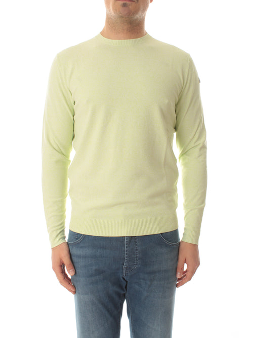 RRD-Roberto Ricci Designs IKI ROUND KNIT maglia da uomo latte e menta