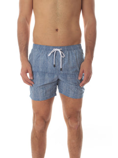 Barba boxer da mare da uomo effetto denim lavato