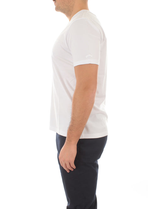 Paul & Shark T-shirt scollo a V da uomo bianco
