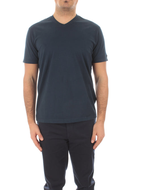 Paul & Shark T-shirt scollo a V da uomo blu