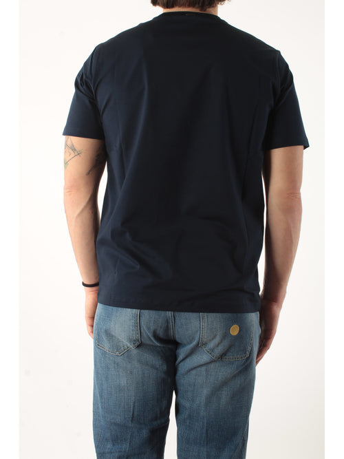 Herno t-shirt in superfine cotton stretch da uomo blu