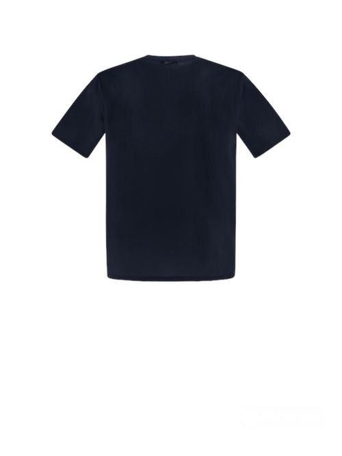 Herno t-shirt in superfine cotton stretch da uomo blu