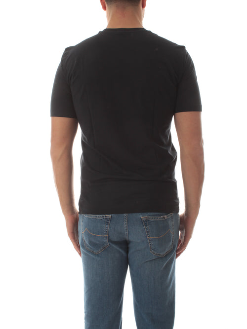 Kired T-shirt KISS in crêpe di cotone da uomo blu navy