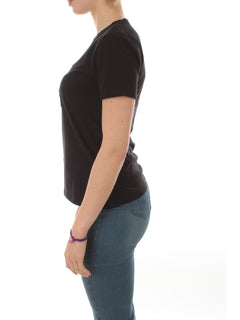 Patrizia Pepe T-shirt con logo Fly da donna nero