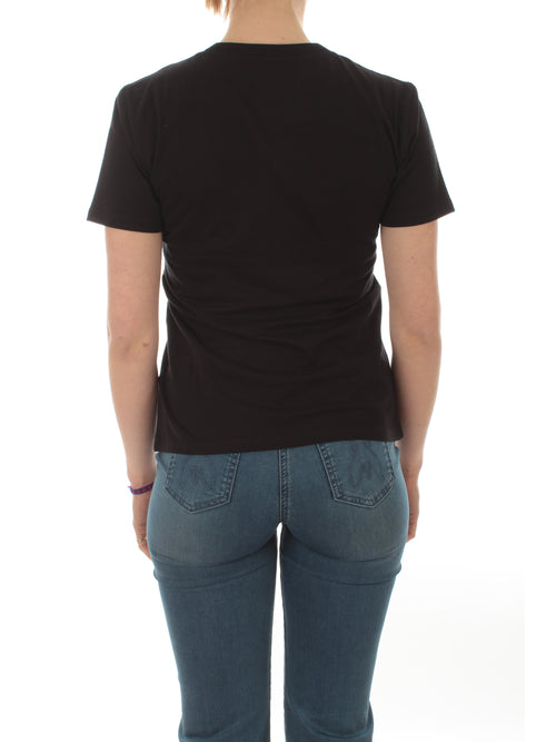 Patrizia Pepe T-shirt con logo Fly da donna nero