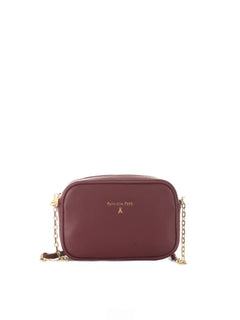 Patrizia pepe borsa a tracolla piccola da donna dark plum