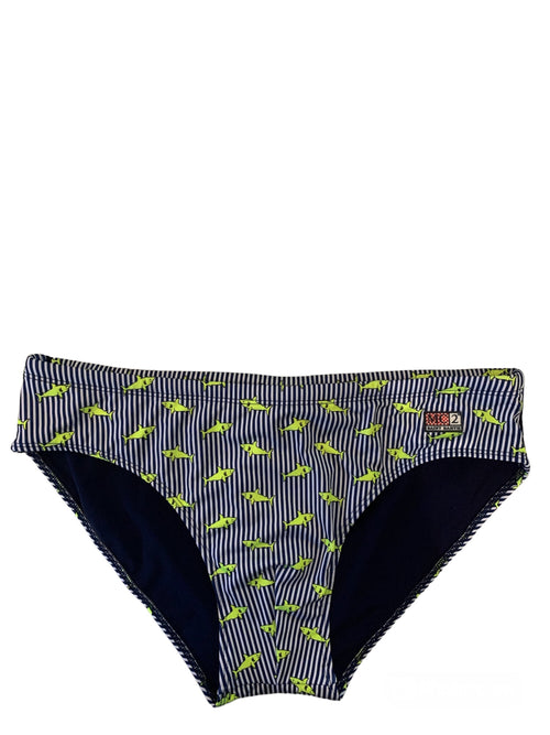 MC2 Saint Barth CAYO slip da mare in lycra da uomo SHARKY STRIPES S 61