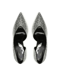 Patrizia Pepe decollete interamente ricoperto da strass black/crystal da donna