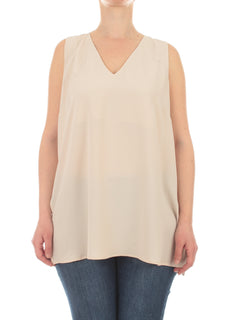 Marina Talia top beige da donna