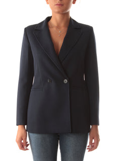 Emme Marella ZEBIO blazer doppiopetto da donna blu