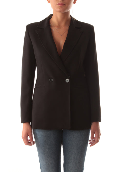 Emme Marella ZEBIO blazer doppiopetto da donna nero