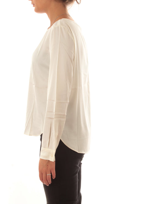 Emme Marella MADERA blusa in raso da donna burro