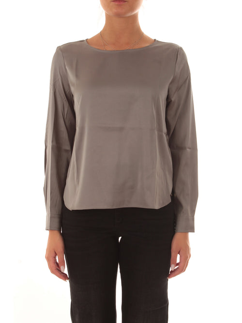 Emme Marella MADERA blusa in raso da donna grigio