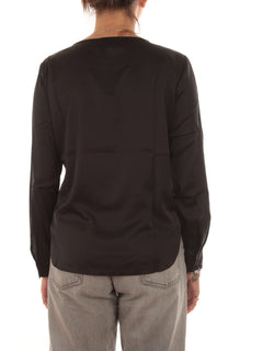 Emme Marella MADERA blusa in raso da donna nero