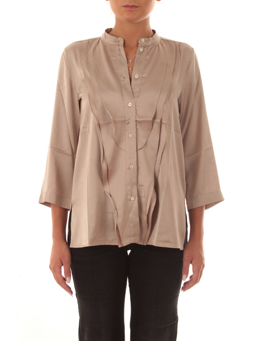 Emme Marella ANICE camicia con volant da donna beige