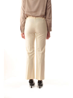 Emme Marella EGIDIO pantalone flare da donna bianco lana