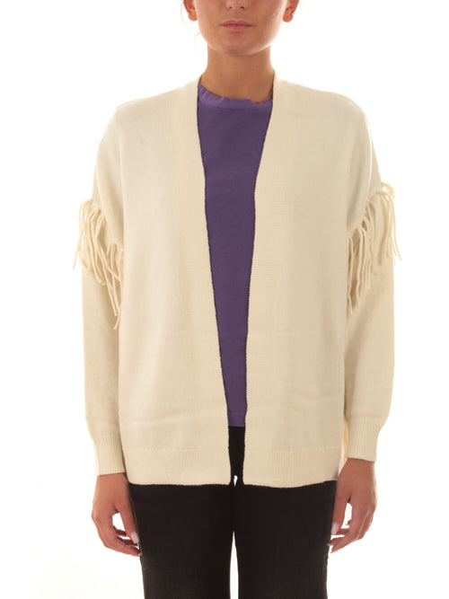 Emme Marella REUMA cardigan con frange da donna silk