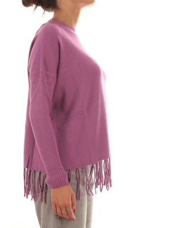 Emme Marella ALPACA maglia con frange da donna radiant orchid