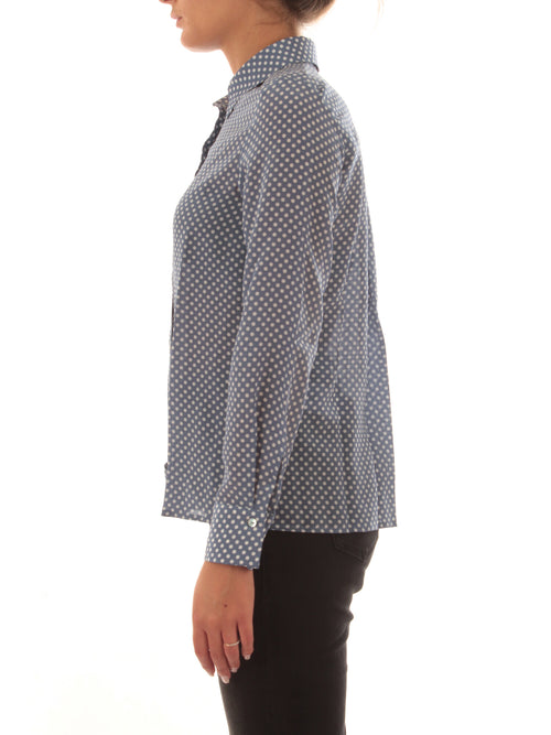 Iblues GIRANTE camicia in seta da donna avio