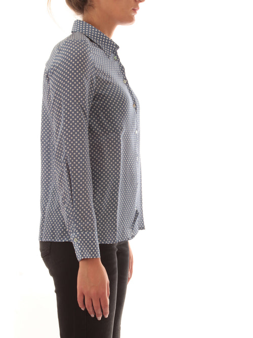 Iblues GIRANTE camicia in seta da donna avio