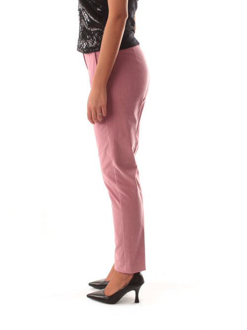 Iblues PONZA1 pantalone in velluto da donna rosa