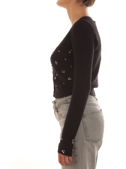 Iblues VENTOSO cardigan con strass da donna nero