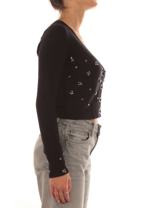 Iblues VENTOSO cardigan con strass da donna nero