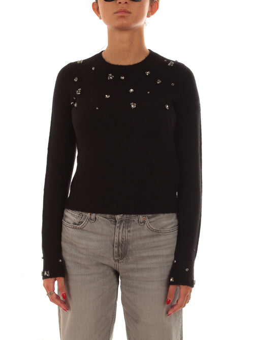 Iblues ORLAYA maglia con strass da donna nero