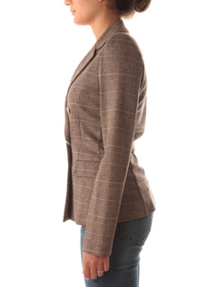 Iblues TAILORING blazer doppiopetto da donna marrone galles